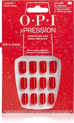 OPI Make ‘Em Jelly! XPRESS/ON - искусственные ногти Slaying with Fire, 30 шт