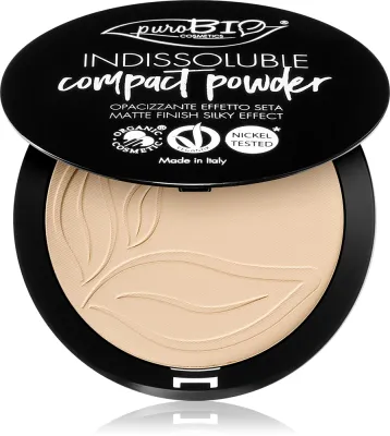 puroBIO Cosmetics Indissouble - Пудра в компакте с матовым покрытием, 9 г