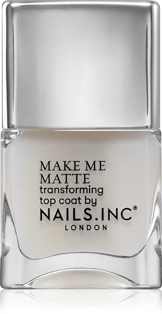 Nails Inc. Better on Top Matte - Быстро сохнущий базовый лак для ногтей с матовым покрытием, 14 ml