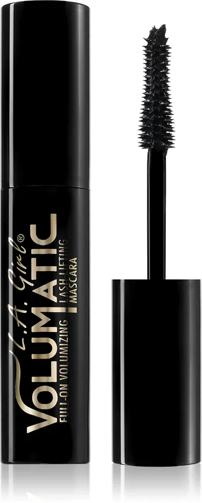 L.A. Girl Cosmetics Volumatic - Водостойкая тушь для ресниц, придающая изгиб и объем, 10 мл, оттенок Ultra Black