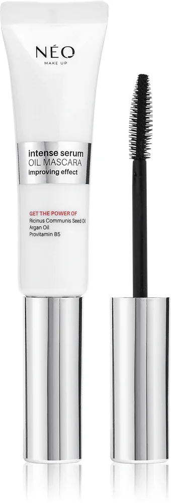 NEO MAKE UP Intense Serum Oil Mascara - Питательная тушь для ресниц оттенок Black, 9 ml