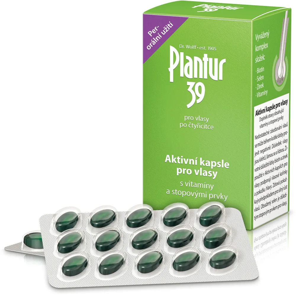 Plantur 39 Active Capsule - Капсулы против выпадения волос, 60 kapsułek
