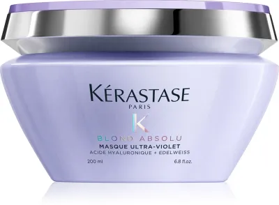 Kerastase Blond Absolu Masque Ultra-Violet - Интенсивный уход для осветленных волос с холодными оттенками блонда, 200 мл