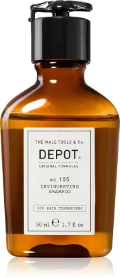 DEPOT 100 HAIR CLEANSING NO. 105 INVIGORATING SHAMPOO - шампунь, укрепляющий против выпадения волос, 50 мл