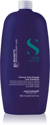 Alfaparf Milano Semi di Lino Brunette - Тонирующий шампунь для нейтрализации рыжих оттенков., 1000 мл