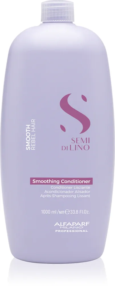 Alfaparf Milano Semi di Lino Smooth - Кондиционер для волос, разглаживающий волосы, для непослушных и пушистых волос., 1000 ml