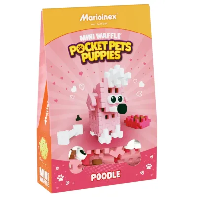Конструктор Marioinex Mini Waffle POCKET PETS 907856 Пудель 47 деталей арт. 907856 / Конструктор Мариоинекс