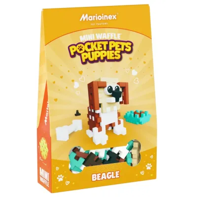 Конструктор Marioinex Mini Waffle POCKET PETS 907825 Бигль 46 деталей арт. 907825 / Конструктор Мариоинекс