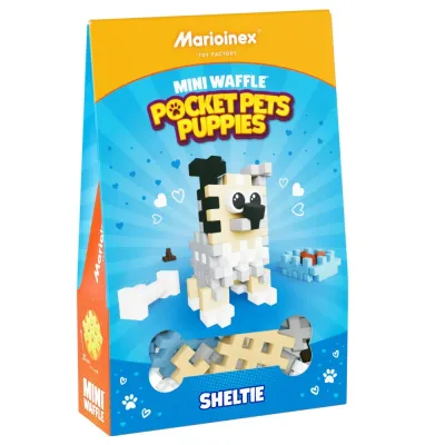 Конструктор Marioinex Mini Waffle POCKET PETS 907818 Шелти 49 деталей арт. 907818 / Конструктор Мариоинекс