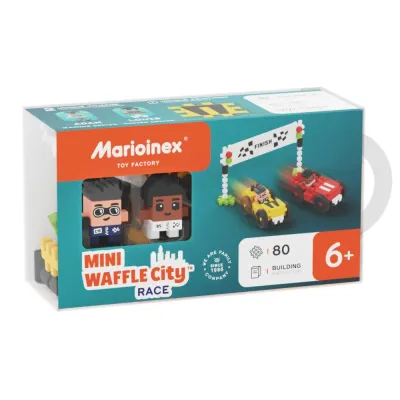 Конструктор Marioinex Mini Waffle CITY 903179 Гонка 80 деталей арт. 903179 / Конструктор Мариоинекс