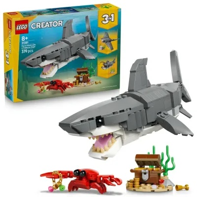 LEGO Creator - Страшная акула и сундук с сокровищами 3в1 31381