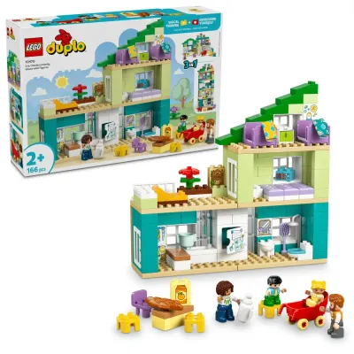 Конструктор LEGO DUPLO 10470 Современный семейный дом 3 в 1 с фигурками