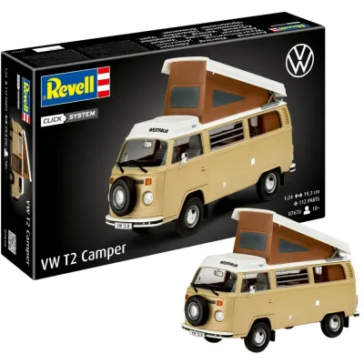Revell Click System - VW T2 CAMPER 1:24 Модель для сборки 07676