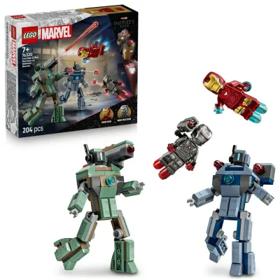 Конструктор LEGO Marvel 76320 Железный человек и Воитель против дронов Хаммера