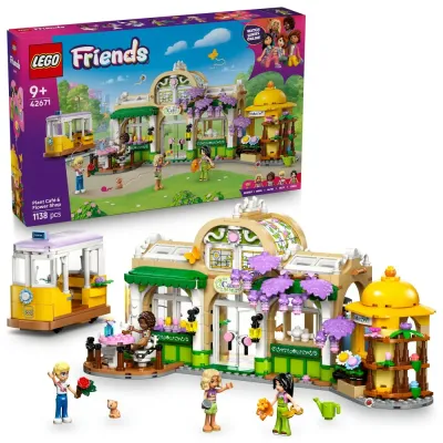 Конструктор LEGO Friends 42671 Зелёное кафе и цветочный магазин