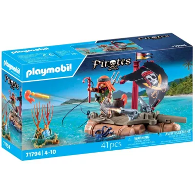 Игровой набор Playmobil 71794 Пиратский плот с сокровищами 71794 41 деталь