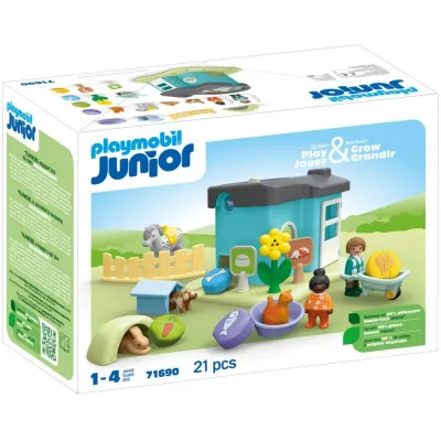 Playmobil - Junior Отель для животных с диспенсером корма 71690