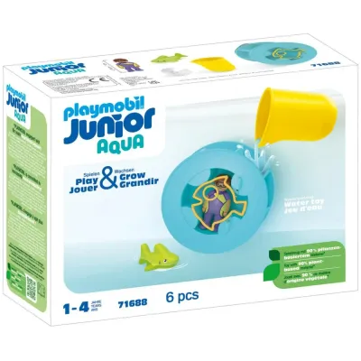 Playmobil Junior Aqua 71688 Водяная мельница с акулёнком 6 деталей