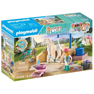 Playmobil Horses 71354 of Waterfall Изабелла и кобыла Лайонесс 86 деталей