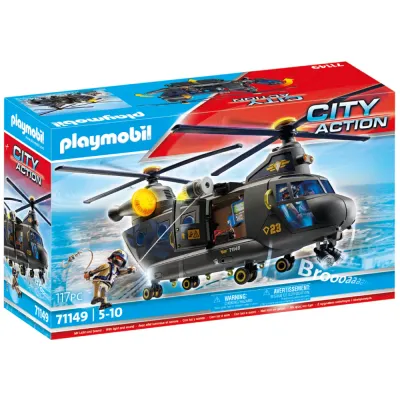 Игровой набор Playmobil 71149 Спасательный вертолёт спецподразделения 71149 117 деталей