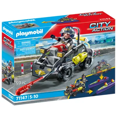 Playmobil - City Action Квадроцикл специального отряда 71147