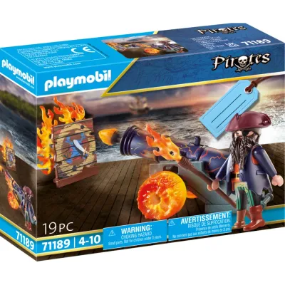 Игровой набор Playmobil 71189 Пират с пушкой 71189 19 деталей