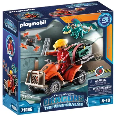 Playmobil Dragons The Nine Realms 71085 Квадроцикл ICARIS 28 деталей