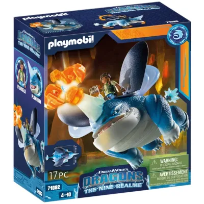 Playmobil Dragons The Nine Realms 71082 дракон Крушка и Д'Анджело 17 деталей