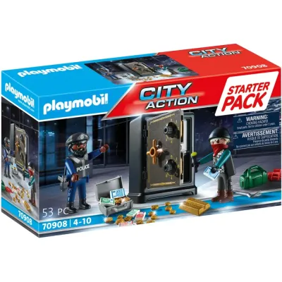 Игровой набор Playmobil 70908 Взлом сейфа Starter Pack 70908 53 детали