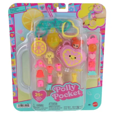 Mattel JKR51 JKR54 — Игровой набор Polly Pocket браслет-брелок Лимон с куколкой JKR54