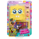 Mattel JKC84 — Игровой набор Polly Pocket Спанч Боб с куколкой JKC84 — фото 1