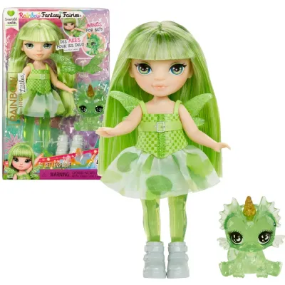 MGA Entertainment 543374 543404 — Кукла Rainbow High Littles Эмеральд Fantasy Fairies 543404