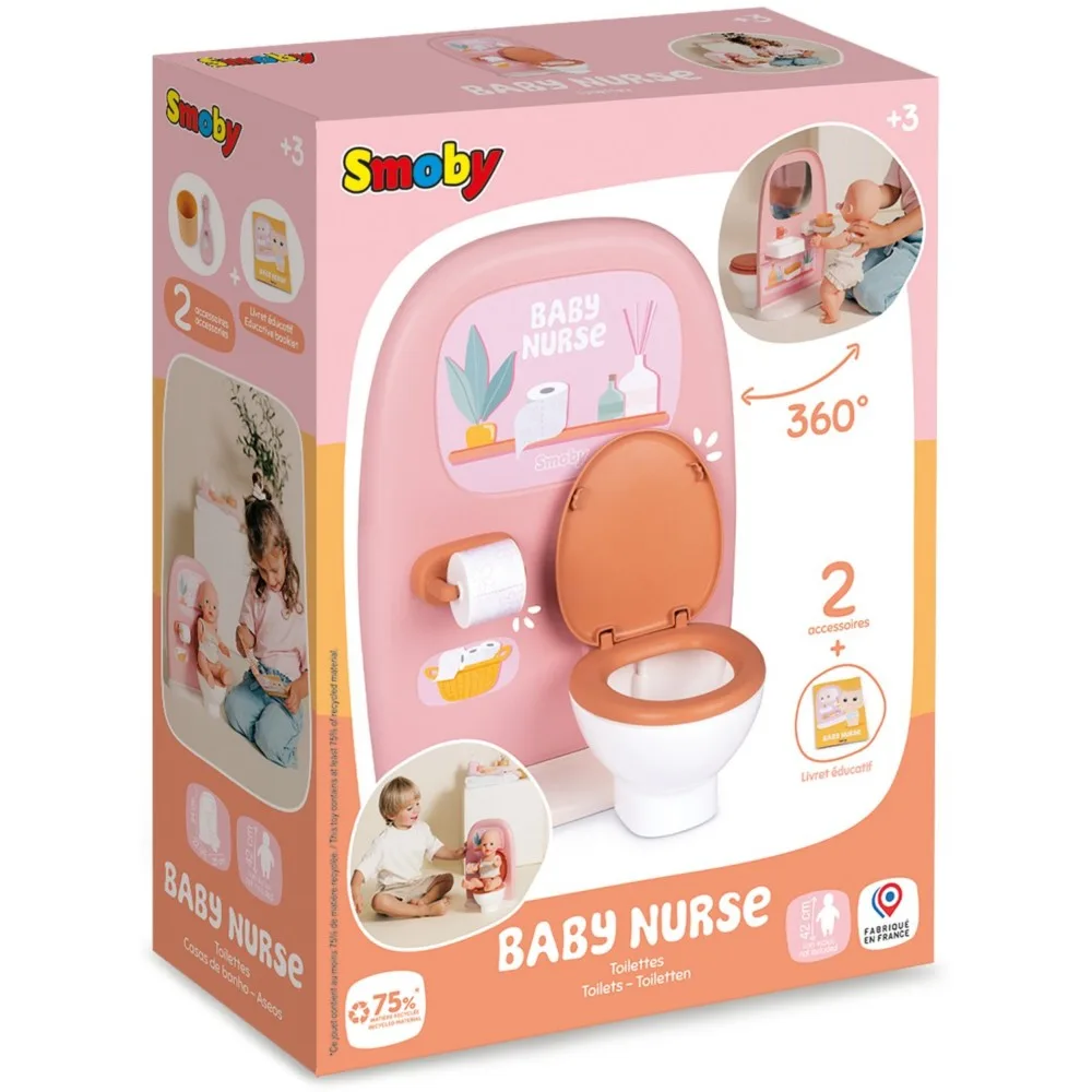 Игровой набор туалет и ванная Smoby Baby Nurse 220500 для куклы до 42 см 220500