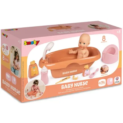 Набор для купания с ванночкой Smoby Baby Nurse 220383 для куклы до 42 см 220383