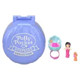 Mattel JCB24 JFC12 — Компактный игровой набор Polly Pocket Ракушка с колечком и куколкой JFC12 — фото 1