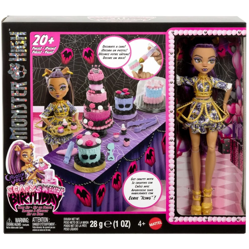 Mattel JBG78 — Игровой набор Monster High Жуткосладкий день рождения с куклой и тортом JBG78