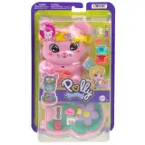 Mattel JFG56 JCR40 — Компактный игровой набор Polly Pocket Кроличье чаепитие с куколкой и аксессуарами JCR40 — фото 1