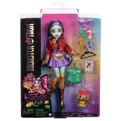 Monster High - Основная кукла Jinafire Long + животное HYV58