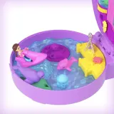 Polly Pocket - Аквариум Дельфина Компактный набор + 2 куколки + аксессуары HWN96 — фото 6
