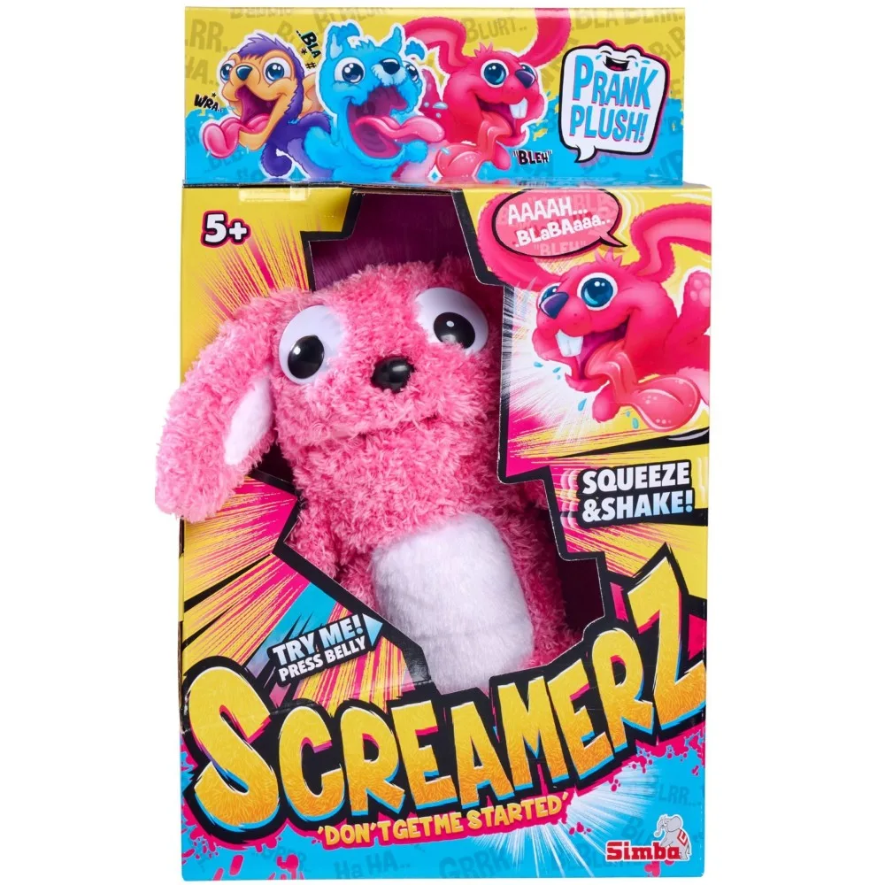 Интерактивная игрушка Simba ScreamerZ 5953332 Кролик со звуком 30 см 5953332