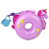Mattel FRY35 HKV34 — Компактный игровой набор Polly Pocket Бассейн единорога с 2 куколками и аксессуарами HKV34 — фото 1
