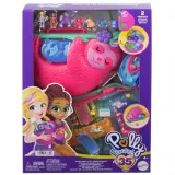 Mattel GKJ63 HRD40 — Компактный игровой набор Polly Pocket Семья ленивцев в сумочке HRD40 — фото 1