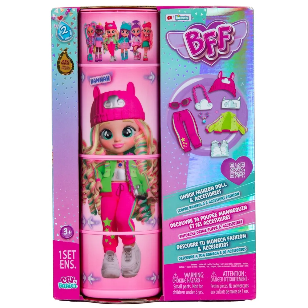 IMC Toys IMC908406 — Модная кукла Cry Babies BFF Ханна с аксессуарами IMC908406