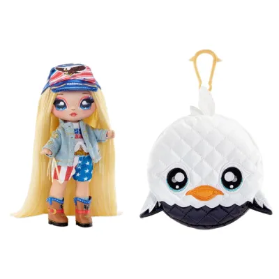 MGA Entertainment 579236EUC 579281 — Кукла MGA Na! Na! Na! Surprise Эрика Фезертон с сумочкой-помпоном 2-в-1 Glam 2 579281