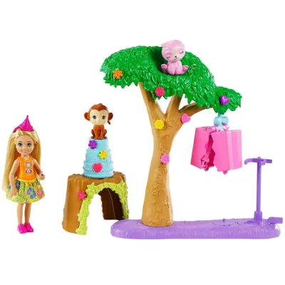 Mattel GTM84 — Игровой набор Barbie Челси День рождения с сюрпризом GTM84