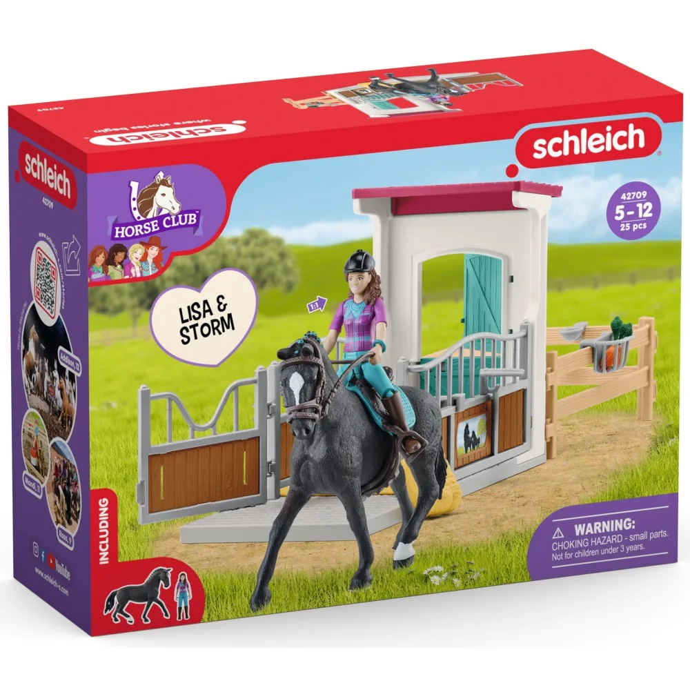Schleich S 42709 — Денник с Лизой и Штормом