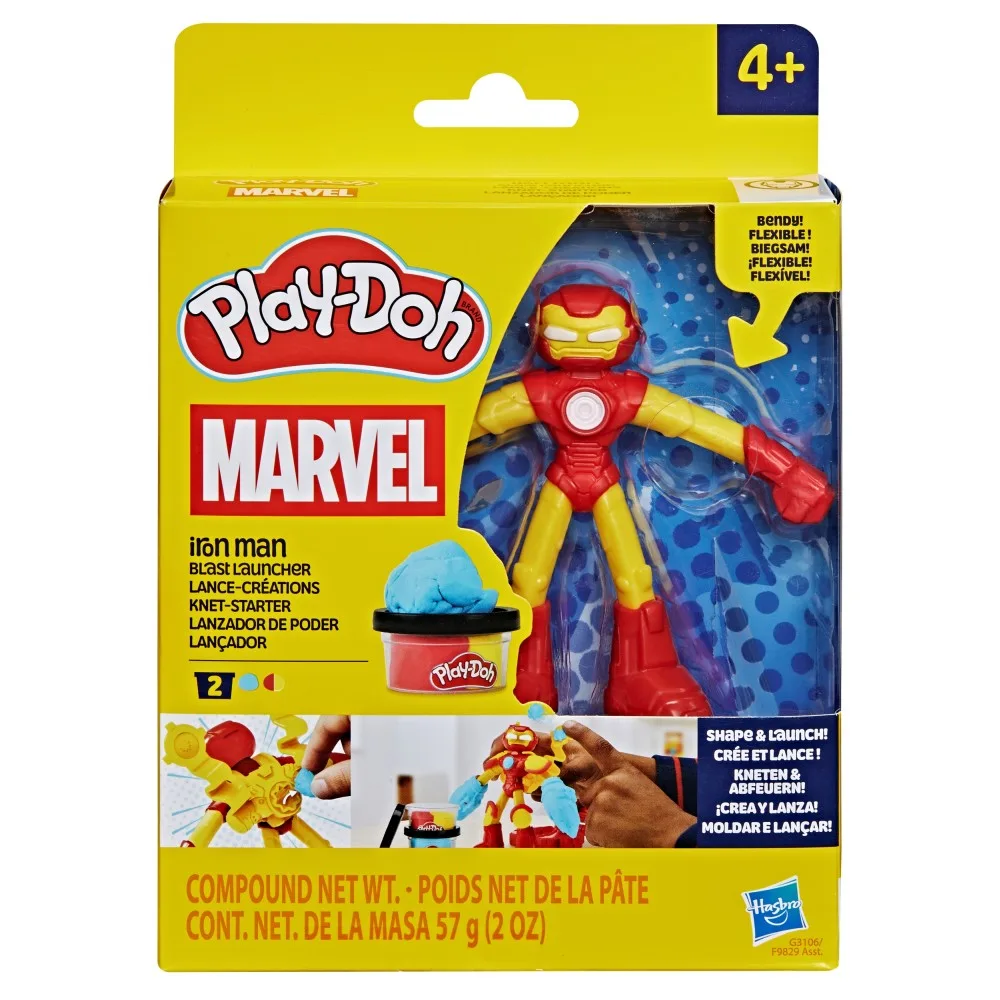 Play-Doh x Marvel - Фигурка Iron Man с формой для пластилина G3106