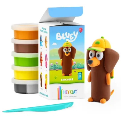 HEY CLAY - Пластилин Bluey SNICKERS 5-пак + аксессуар HCL50206
