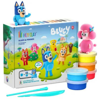 Набор для лепки Hey Clay Bluey HCL15031 15 шт. с аксессуарами HCL15031
