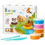 HEY CLAY - Пластилиновая масса PSI ДРУЗЬЯ 15-пак + аксессуары HCL15030 — фото 1